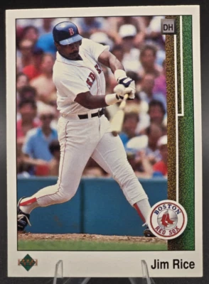 1989 Upper Deck - Jim Rice #413 - HOF - Red Sox - Image 1 of 2
