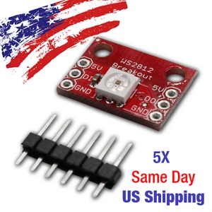 Módulo de ruptura LED WS2812 5050 RGB 1 bit 5V Arduino 5 PIEZAS - EE. UU. ¡ENVÍO HOY! - Imagen 1 de 3