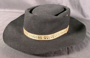 ✨Vtg 1950s Ideal Toys Roy Rogers Quick Shooter Cowboy Hat Pop-Up Derringer ✨