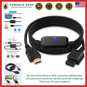 Nintendo Wii HDMI Cable, 1080P Upscaler - Easy to Use with Lifetime Warranty - Picture 1 of 9