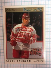 1992 O-Pee-Chee hockey premier #73 Steve Yzerman