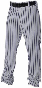 Augusta Youth Boy's Open Bottom Pinstripe Baseball Pants, White or Gray 883 - Picture 1 of 8