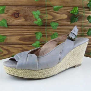 Corso Como Size 6 M Women Sandal Slingback Gray Leather - Picture 1 of 10