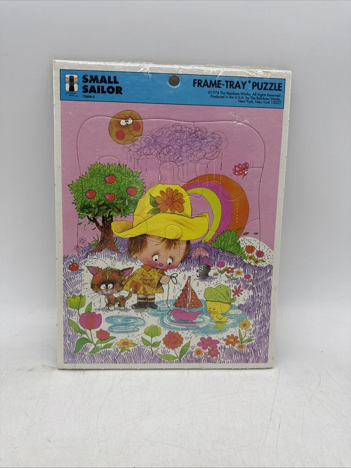 Vintage Rainbow Works Small Sailor 12 Piece Frame-Tray Puzzle 1974 New Sealed - Image 1 of 1