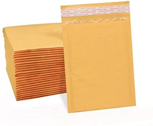 200er-Pack - 7,25 Zoll x 12 Zoll #1 Kraft Bubble Mailers Gepolsterter Umschlag Versandtaschen Versiegelung! - Bild 1 von 9