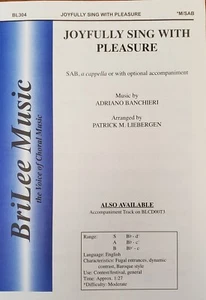 *MENGE 15* FREUDIG SINGEN MIT GENUSS - Banchieri - BriLee - SAB Octavo - Bild 1 von 4