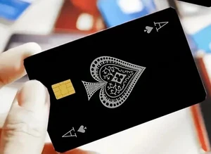 Ace Credit Card Sticker Skin Precut Small Chip Debit Bank - Picture 1 of 1