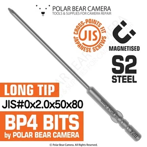 Broca destornillador BP4 JIS JCIS #0x2,0x50x80 para reparación de lentes de cámara - Imagen 1 de 4