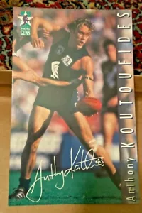 Anthony Koutoufides AFL Greeting birthday Card - Club 10, John Sands, Carlton. - Picture 1 of 1