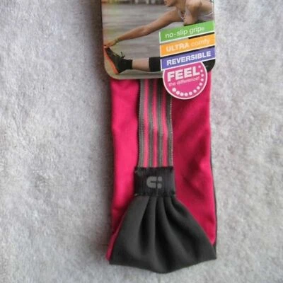 Scunci Everyday & Active Pink Gray No Slip Headwrap Wide Soft Fabric Head Band - Image 1 of 4