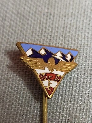 Alte Anstecknadel Österreichischer Eisenbahner Sport (186) - Bild 1 von 3