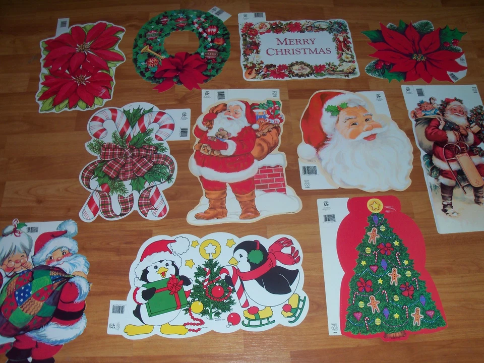 Recortes de Natal vintage Eureka decorações que você escolhe NÃO muito - Imagem 1 de 1