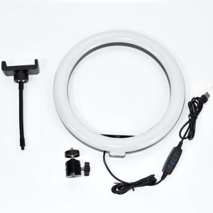8 Zoll Selfie Ringlicht LED Ringleuchte mit Stativ Handy Ring Light Make-up - Bild 1 von 6