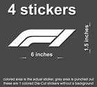 F1 Formula One Decals Stickers racing car window laptop tablet bumper