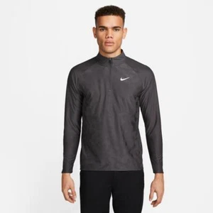NUEVO $120 NIKE GOLF TOUR ADV MEDIA CREMALLERA JERSEY TOP CARBÓN DR5281-060 PEQUEÑO - Imagen 1 de 6
