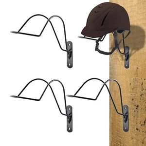 4xHat Holder Saver Equestrian Bike Riding Helmet Hat Rack Holder Wall Mounted - Picture 1 of 4