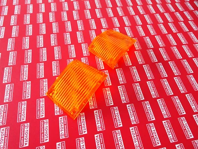 Juego de lentes de señal guardabarros delanteros Toyota Celica RA23 RA24 RA29 1974 1975 1976 1977 Foto 1 de 4