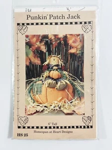 1993 Homespun At Heart Designs Sewing Pattern HS25 Punkin Patch Jack Decor - Picture 1 of 3