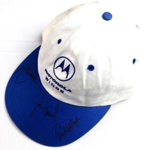 Justin Leonard Peter Jacobsen Andrew Magee Autographed Golf Hat  JSA AJ54770