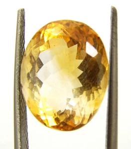 Piedra preciosa suelta de cuarzo citrino natural de 10,80 quilates corte ovalado piedra curativa - 60049 - Imagen 1 de 5