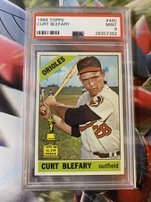 1966 Topps #460 Curt Blefary Baltimore Orioles Rookie Cup PSA 9 MINT