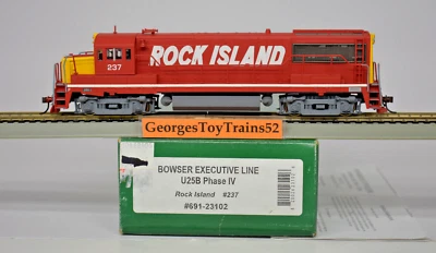BOWSER EXECUTIVE HO #237 RI ROCK ISLAND U25B PH IV 691-23102 DCC READY TEST RUN - Image 1 of 4