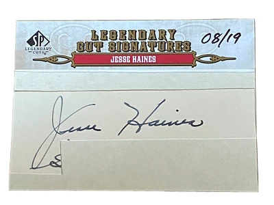 2011 UD SP LEGENDARY CUTS Jessie Haines signed 8/19 HOF auto Cardinals autograph - Image 1 of 4