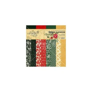 Graphic 45 Merry & Bright - 12x12" Patterns & Solids Pack - Picture 1 of 6