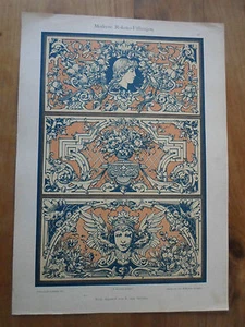estampes décoratives - art nouveau - art déco -ROKOKO - f von hollaky - Picture 1 of 1