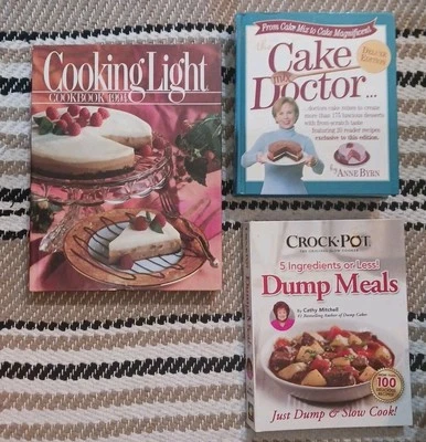 Cake Mix Doctor Deluxe by Anne Byrn, Cooking Light 1994, Crock Pot Dump Meals Foto 1 de 2