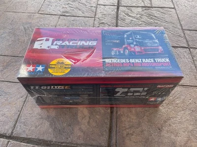 1/14 Scale Tamiya MERCEDES-BENZ RACE TRUCK  TT-01 Type E R/C Model Truck Kit - Image 1 of 4