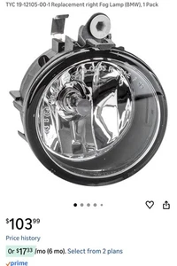 TYC Fog Light Right For BMW X1 X2 X3 X4 X5 X6 F15 F16 F25 F26 F39 F48 M 7238788 - Picture 1 of 7