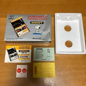 Nintendo Game & Watch Snoopy Panorama Screen SM-91 1983 with Box Tested