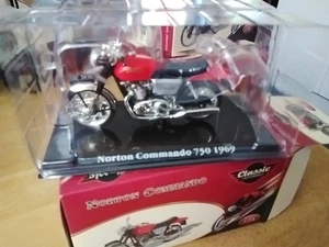 Atlas Editions Classic Motorbike Motor Cycle Bike 1:24 Norton Commando 750 1969 - Bild 1 von 2