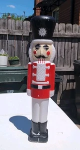 Christmas Soldier Blow Mold No. 7642 Union Products Inc. 30" No Cord/Light - Picture 1 of 7