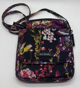 Borsa a tracolla da viaggio Vera Bradley Mini Hipster Midnight Wildflowers - Foto 1 di 8