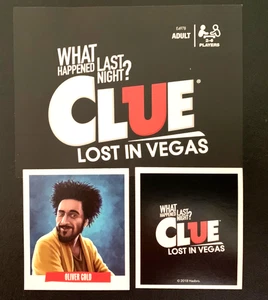 Clue   LOST IN VEGAS   Oliver Gold   Character Card    HASBRO   2018 - Picture 1 of 3