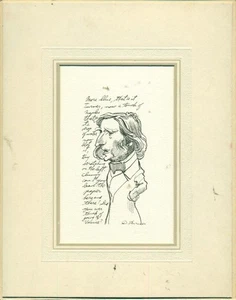 David Levine Karikatur von John Ruskin 1963 - Bild 1 von 1