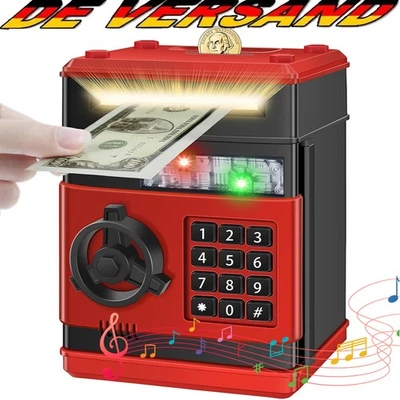 Kinder ATM Spardose Elektronisch Geldautomat PIN-Code Eurospardose Sparschwein - Bild 1 von 4