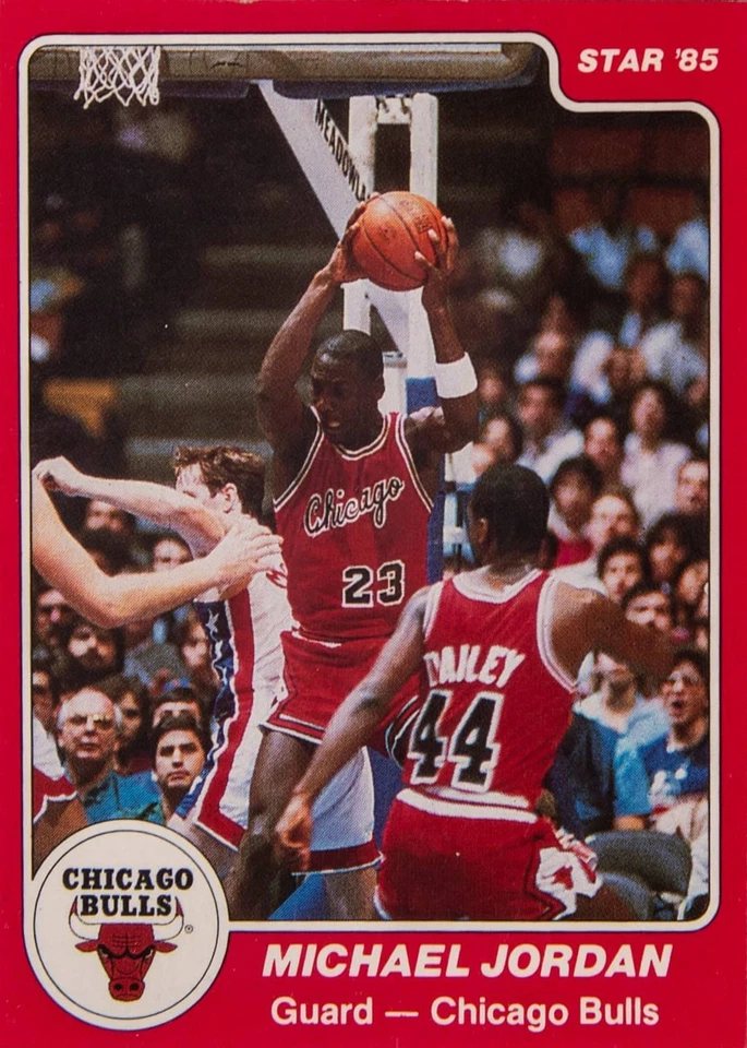 MICHAEL JORDAN 1985 ESTRELLA 101 NOVATO (RC) TARJETA IMPRESIÓN ARTÍSTICA VINILO GRÁFICO PÓSTER Foto 1 de 1