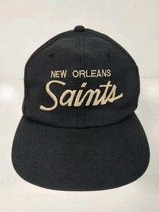 Vintage Sports Specialties New Orleans Saints Script Snapback Hat Cap The Twill - Picture 1 of 9