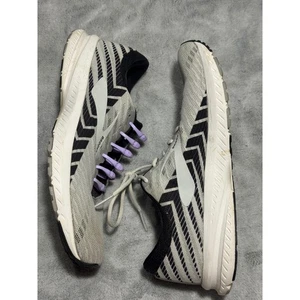 Brooks Launch 6 Men's Size 9.5 D Medium One No Tie Laces One Regular Black Grey - Picture 1 of 10