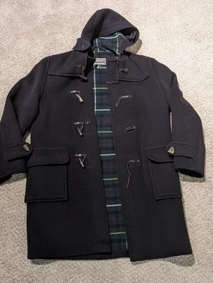 Vintage Morris Gloverall Men's Size 40 Blue Duffle Coat Made In England Wool - Image 1 of 4