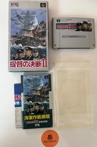 Admiral’s Decision 2 Nintendo Super Famicom SNES Game Boxed With Manual & Map - Picture 1 of 16