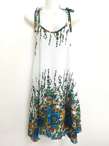 Women Mini Dress Strappy Summer Boho Spaghetti Bohemian Tunics Beach Cover SMD - Imagen 1 de 4