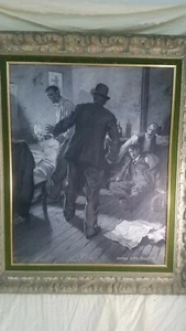 Anton Otto Fischer Oil On Canvas Original Saturday Evening Post Illustration - Picture 1 of 12