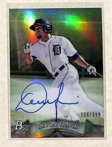 2014 Bowman Platinum #AP-DT Devon Travis AUTO/399 quasi nuovo - Foto 1 di 2