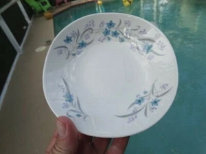 Kokura Ware Florham Blue & Purple Flowers 5 5/8th" Square Fruit Bowl Excel Cond. - Picture 1 of 10