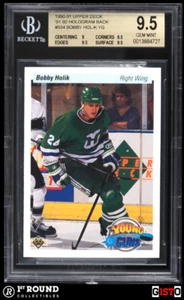 POP 1 Bobby Holik RC BGS 9.5 1990-91 Upper Deck 91-92 Hologram Back Rookie Gisto - Picture 1 of 3