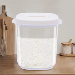 Large Airtight Food Storage Bin Dry Food Flour Rice Bean Container w/ Lid 20 lbs - Picture 1 of 12